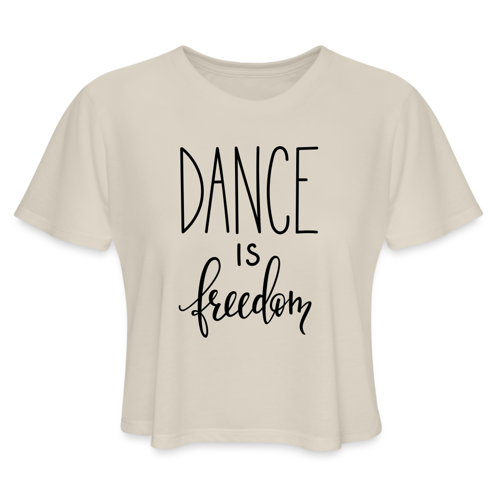 Dance is Freedom Women's Cropped T-Shirt - dust