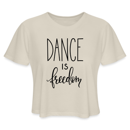 Dance is Freedom Women's Cropped T-Shirt - dust